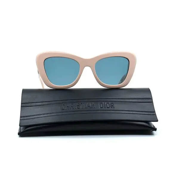 NEW DIOR DIORBOBBY B1U POWDER PINK BLUE WOMEN'S SUNGLASSES - Picture 4 of 12